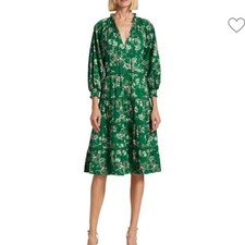 Alice + Olivia Layla Floral Tiered Ruffle Dress Size XS