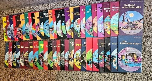 VTG 1984 Pocket Classics Lot of 50 Illustrated Comic Graphic Novel Dickens Twain
