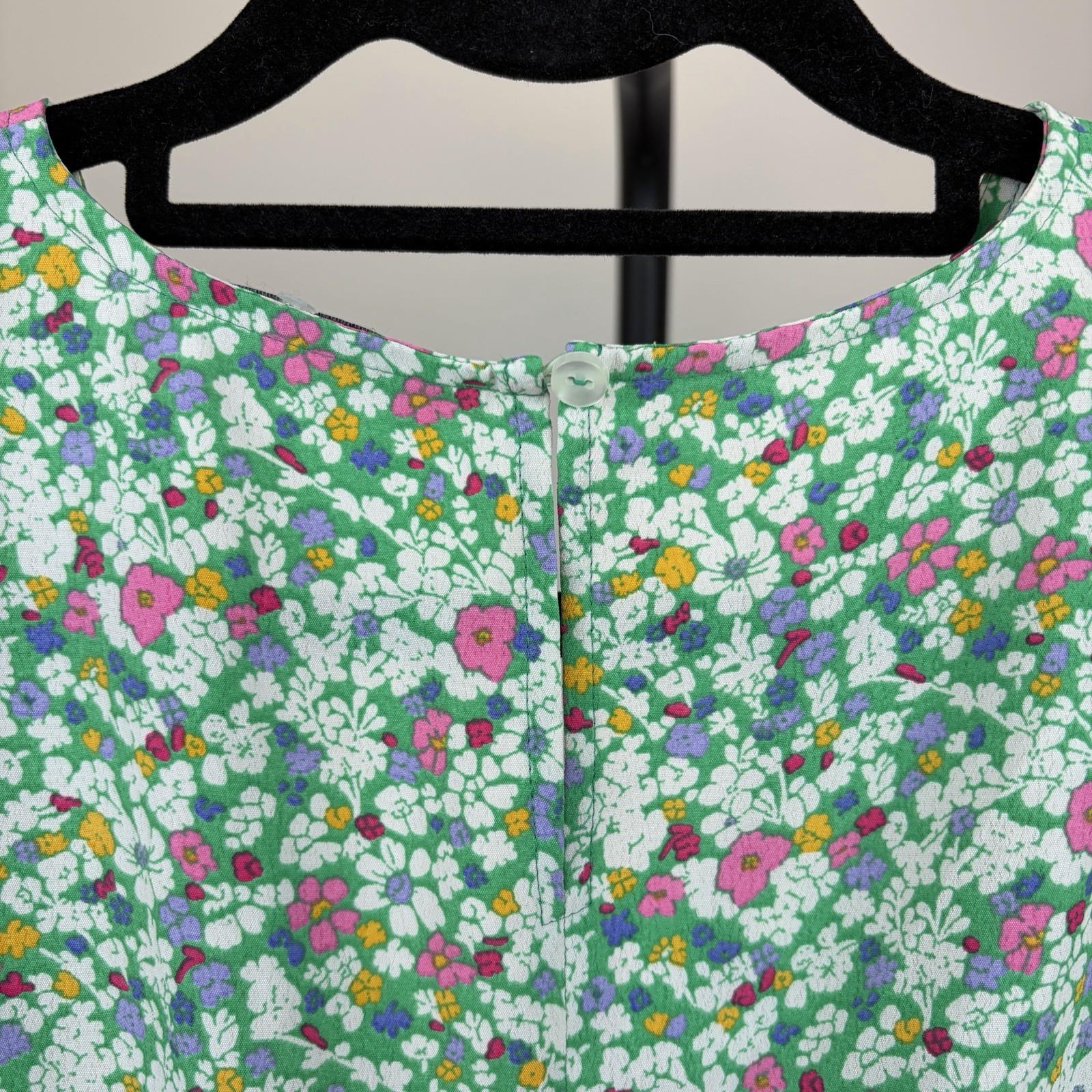 Tu Women's Green Floral Ditsy Short Sleeve Summer Dress Size UK 12 image 7