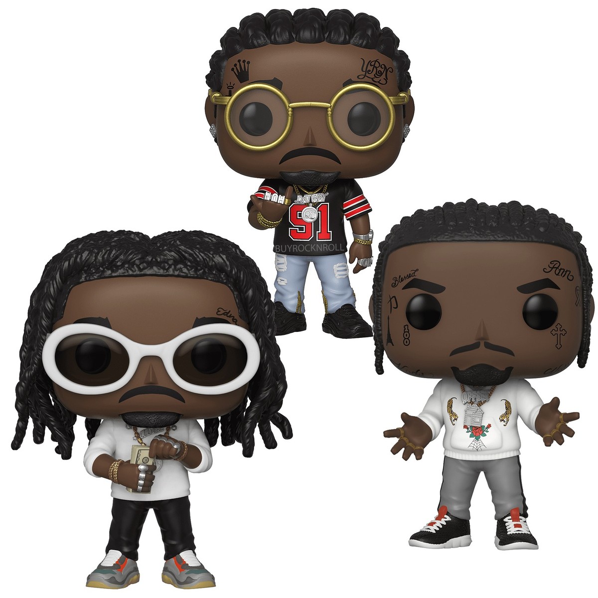 Funko POP Migos セット New MIGOS Collectible NM/MT Funko POP Rocks Figure Set Offset