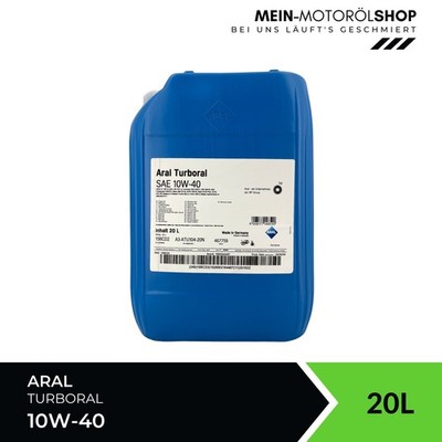 Aral Turboral 10W-40 MB 228.3 ACEA E7 API SL Mack EO-N Motoröl 20 Liter