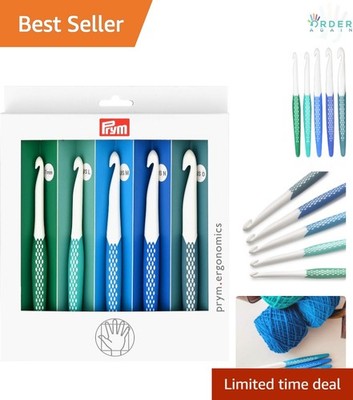 Ergonomic Crochet Hook Set Large 7mm L M N O Comfortable Grip Lightweight