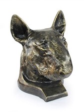 Bull Terrier Cremation Urn for Dog's ashes, Unique Pet memorial statue