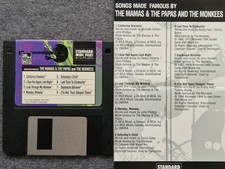 The Mamas and The Papas and The Monkees Midi Song Files floppy disk
