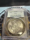 1898 P PCGS OGH 2.1 MS 63 Morgan Silver Dollar Superb Condition PQ Crackout