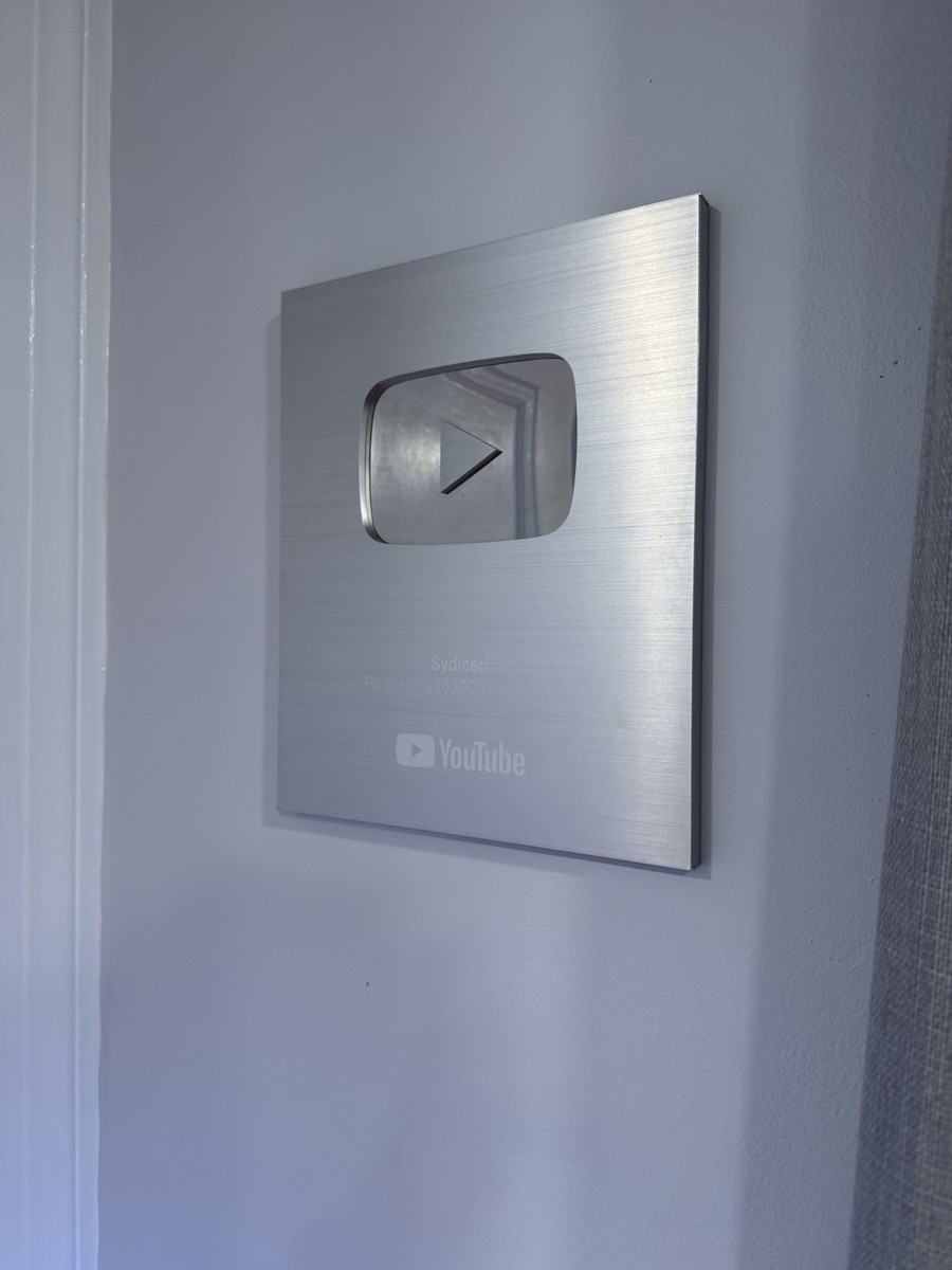 Youtube 100k Playbutton (Big Size) | eBay