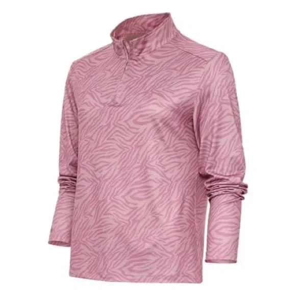 Pullover Antigua para mujer W Wiki en malva/chicle manga larga estampado de cebra nuevo con etiquetas Foto 3 de 4