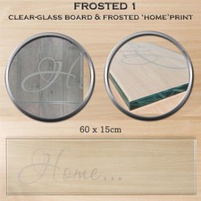 Glass Wall Shelf Board 60cm / 80cm Length Home Storage Decor Shelving