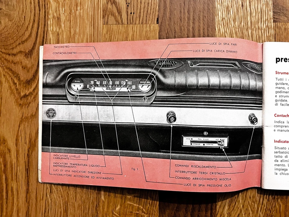 FORD – Consul Cortina - MANUALE D'ISTRUZIONE – maggio 1964 - Immagine 2 di 4