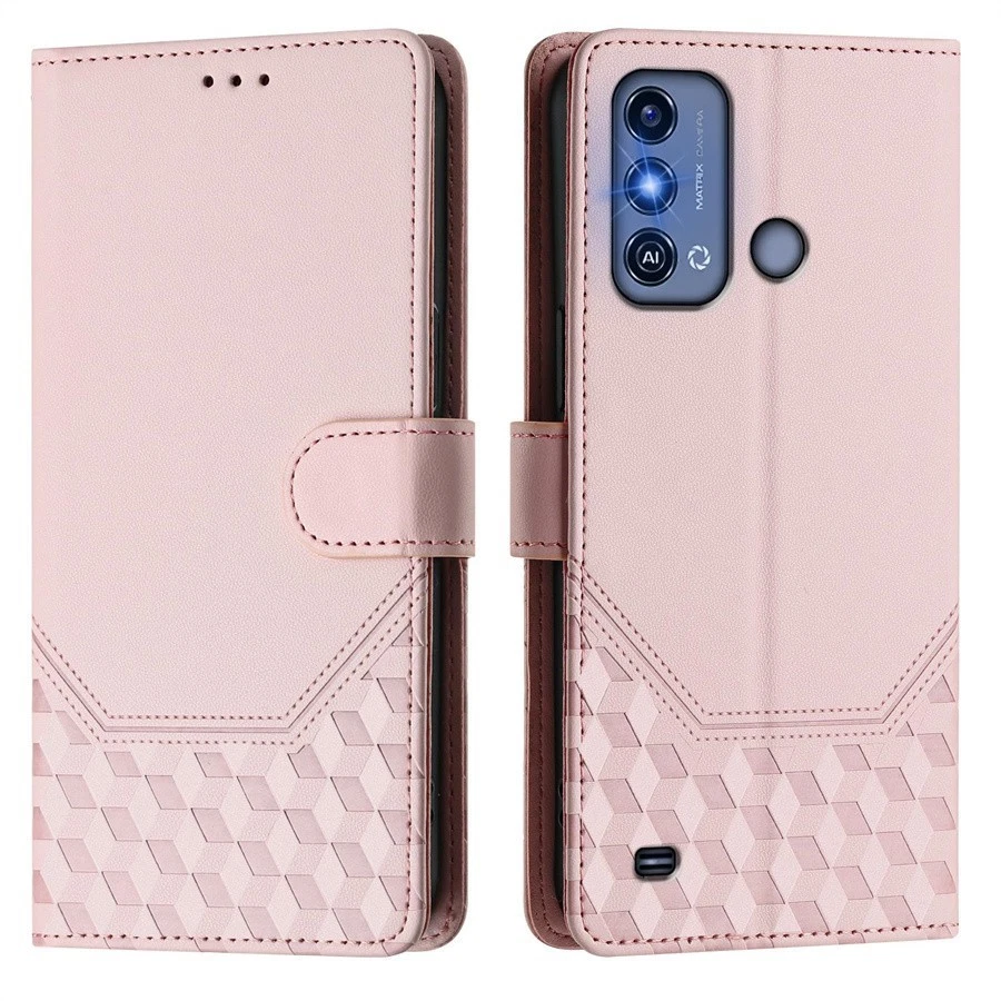 Funda de teléfono tipo billetera de cuero color para gato para ZTE Blade A76 A56 A36 A73 A35 A75 Nubia Foto 3 de 4