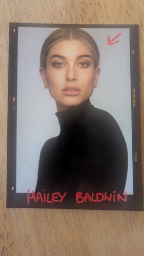 Hailey Baldwin card sed card AUTHENTIC RARE IMG
