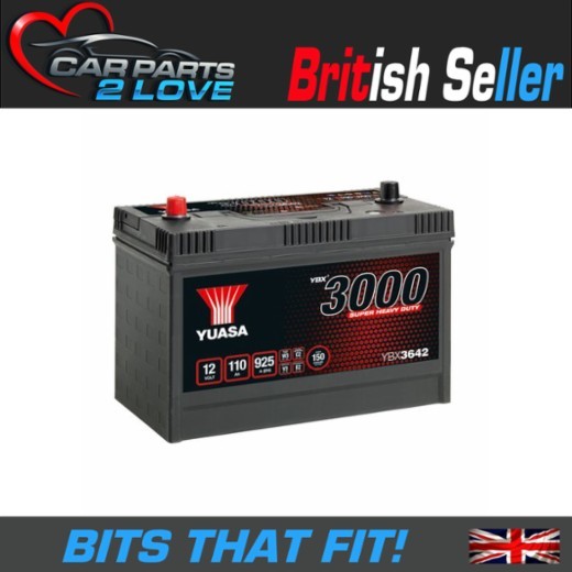 Yuasa YBX3642 Tractor Battery 110Ah 2YrW For Massey Ferguson 300 5400 Agri Spec
