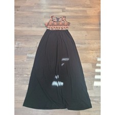 Kristin nicole small womens tribal print and black maxi dress
