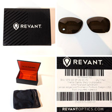 Revant Optics Replacement Sunglass Lens for Oakley She's Unstoppable, Dark Brown