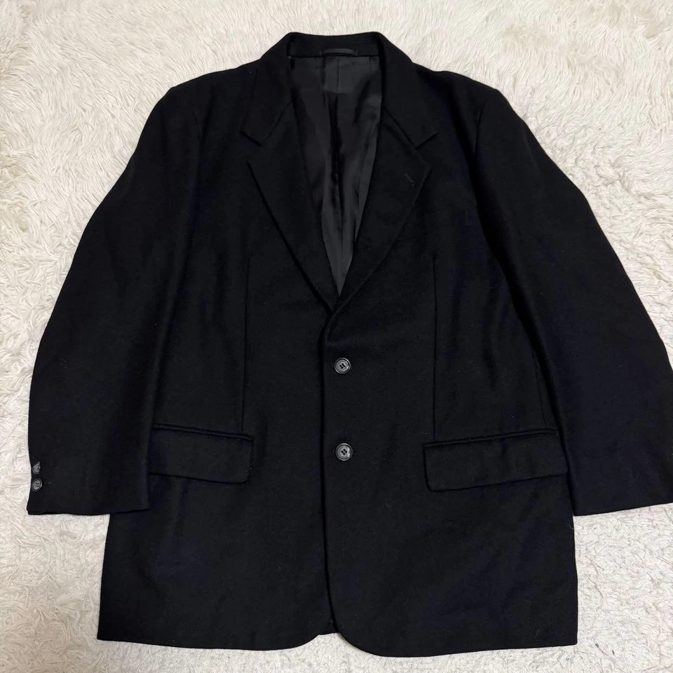 Rare Margaret Howell L Cashmere Wool Tailored Jacket Black Blazer F/S - Image 2 of 4