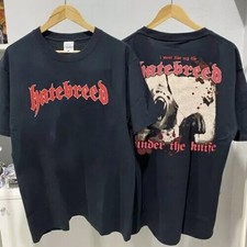 Hatebreed Under The Knife Black 2 Side Unisex Tshirt Reprint S-5XL Gift For Fan