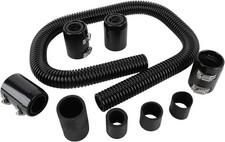48 Stainless Steel Radiator Universal Flexible Coolant Water Hose Kit With Caps