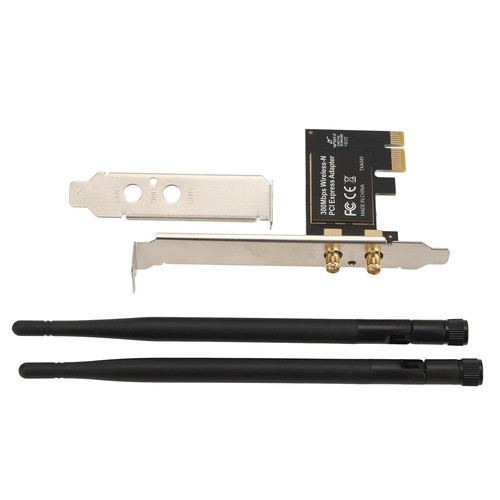 PCIE Ethernet Card Adaptive High Speed 300M PCIE Wireless Ethernet Network C NEW - Afbeelding 2 van 12