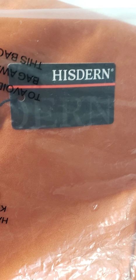 HISDERN Men's Cotton Formal Wedding Suit Vest, Burnt Orange, 2XL - Image 4 of 4