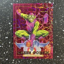 2024 Marvel Masterpieces Platinum ‘92 Green Goblin Pink Lasers #/992 #36