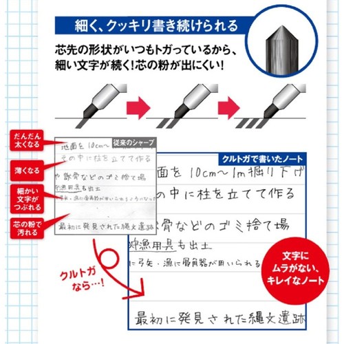 Uni Kurutoga Mechanical Pencil Standard, 0.5mm, Violet (M54501P.12) single item - Picture 5 of 7