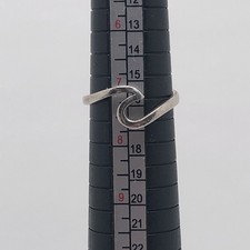Sterling Silver Swirl Ring Size 7