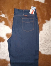 Vintage Wrangler Flex Jeans 42x30 Dark Wash Stretch Made in USA
