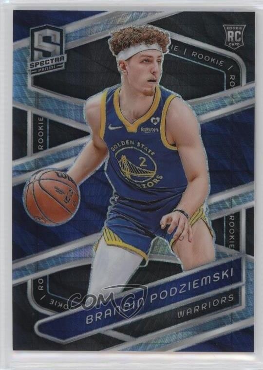 2023 Spectra International Black & White Prizm Brandin Podziemski #146 Rookie RC