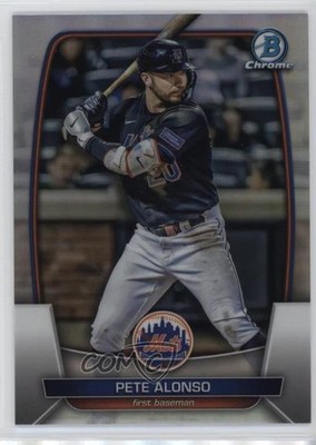 2023 Bowman Chrome Refractor 291/499 Pete Alonso #39 0zg4