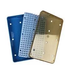 Single Layer Dental Sterilization Tray Case Silicone Disinfection Box Small Size