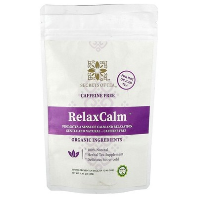 RelaxCalm , Caffeine Free, 20 Tea Bags, 1.47 oz (41 g)