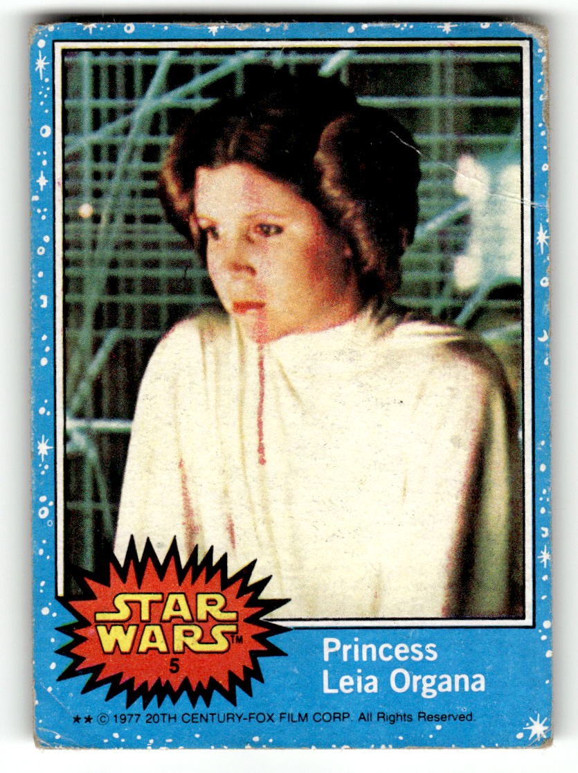 1977 Topps Star Wars #5 Princess Leia Organa