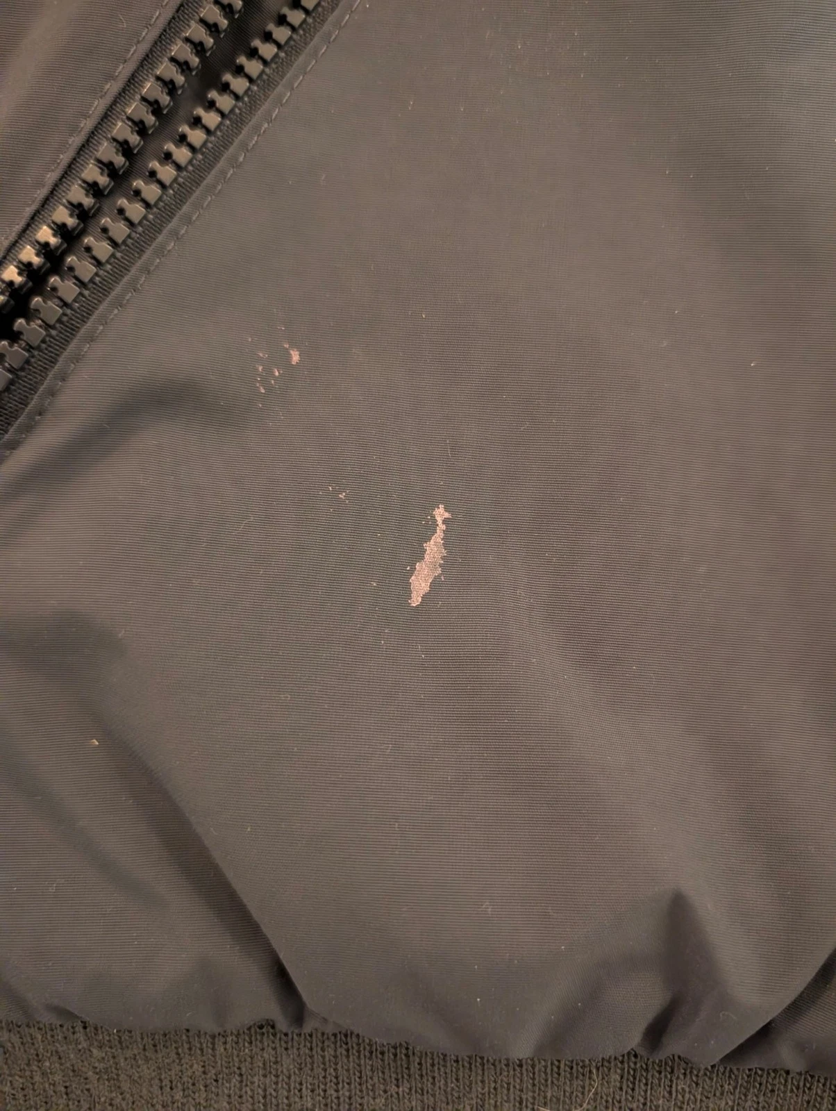 L.L.Bean Men's Warm-Up Jacket Flannel-Lined Dark Navy S Plaid Lining Full Zip - product detail image 5