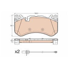 Satz Bremsbel&auml;ge Bremskl&ouml;tze vorne f&uuml;r Mercedes AMG GT C190 X290 R190 | 24181