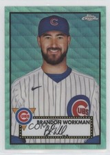 2021 Topps Chrome Platinum Anniversary Aqua Wave Refractor Brandon Workman 2k3