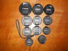 Mixed Lot of 11 Canon  Nikon Lens Caps