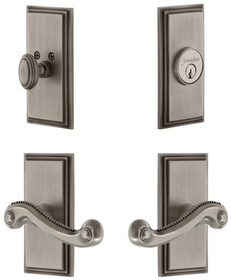 Grandeur CARNEW_SP_ESET_238_RH Carre Solid Brass Right Handed - Grey