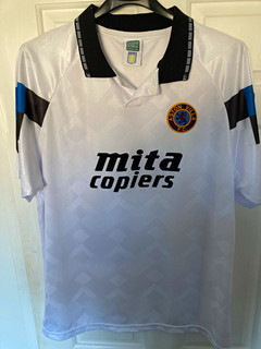 Score Draw Aston Villa Away Shirt White Adults Size XL Short Sleeve