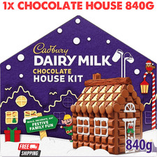 Image of Cadbury Dairy Milk Christmas House 840g Chocolate Selection Kids Activity UK NEW