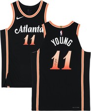 Trae Young Atlanta Hawks Signed Nike 2022-23 Black City Edition Authentic Jersey
