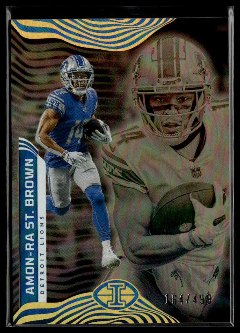 2022 Panini Illusions #32 Amon-Ra St. Brown Trophy Collection Bronze #/499