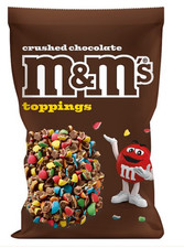 M&M's Crushed Chocolate Toppings 500g for Desserts Ice Creams Cakes