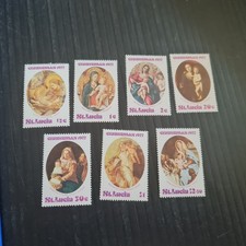 ST LUCIA 1977 SG 456-462 CHRISTMAS MNH