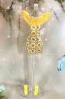 Vintage 1990's Barbie Dress Yellow With Shoes  — photo 1