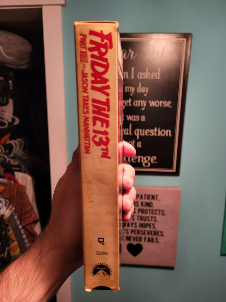 Friday The 13th Part 8 VIII: Jason Takes Manhattan VHS (1989) Original Release   - Image 4 of 4