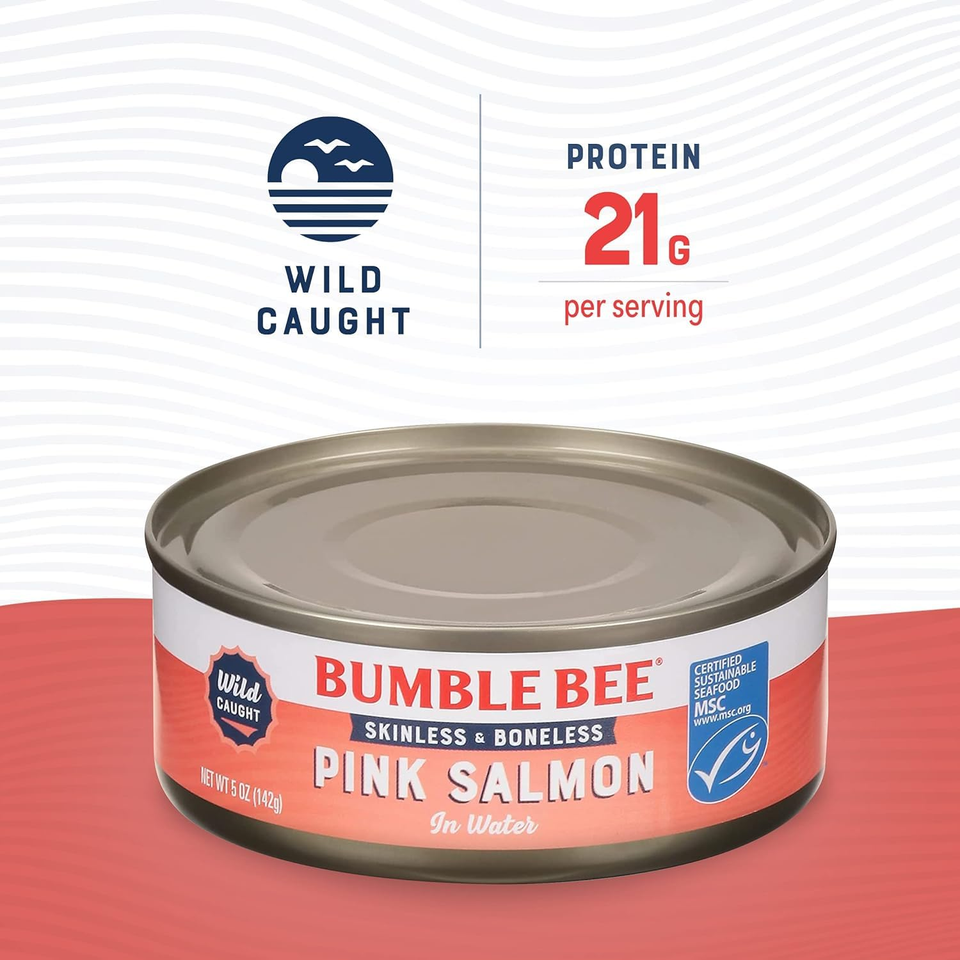 Skinless & Boneless Canned Pink Salmon in Water, 5 Oz Can - Premium | eBay