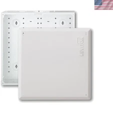 Compact 14" White Structured Media Enclosure with Secure Installation Features