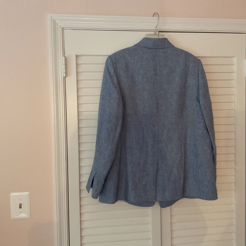 Boden синий льняной блейзер, размер 16, новый с Ярлыками - Изображение 4 из 4