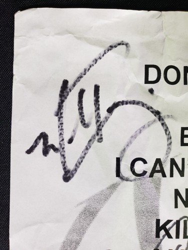 Set-Lista Alice in Chains autografata - Foto 4 di 9