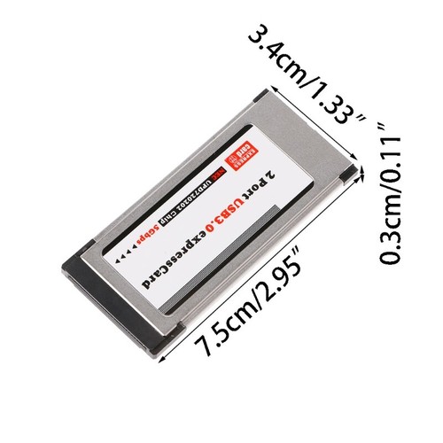 PCIe Adapter PCI-E to 2 Port USB 3.0 34/54mm Mining Riser Card for Desktop - Picture 5 of 8